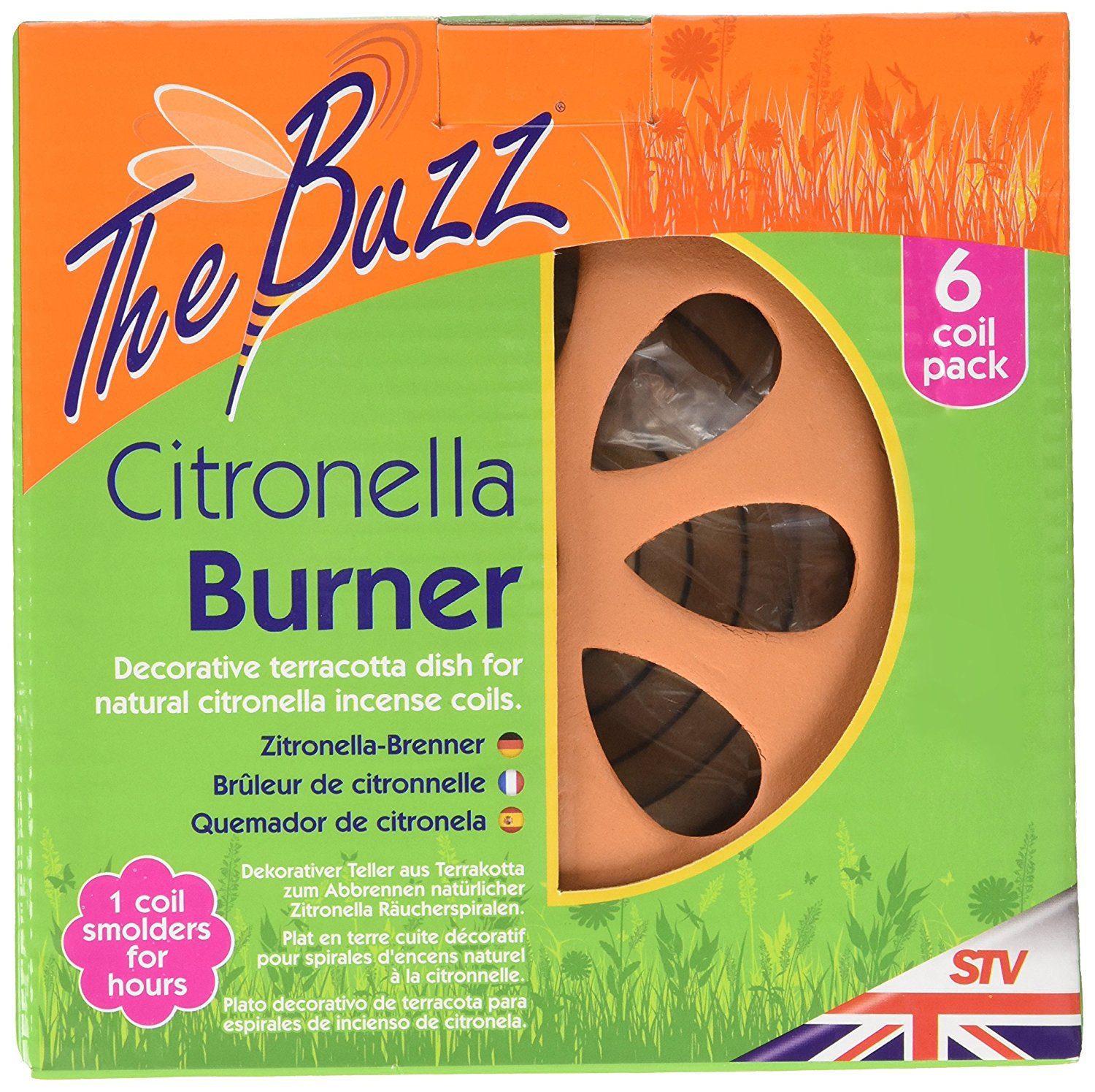 The Buzz Citronella Burner 6 Coil Pack Alton Garden Centre