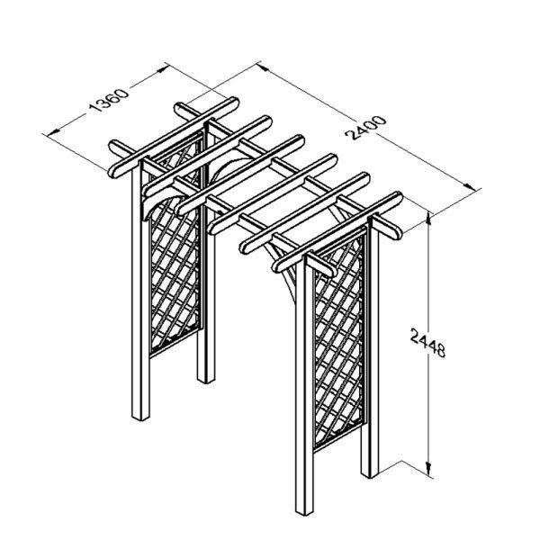 LUPARCH – Large Ultima Pergola Arch 2