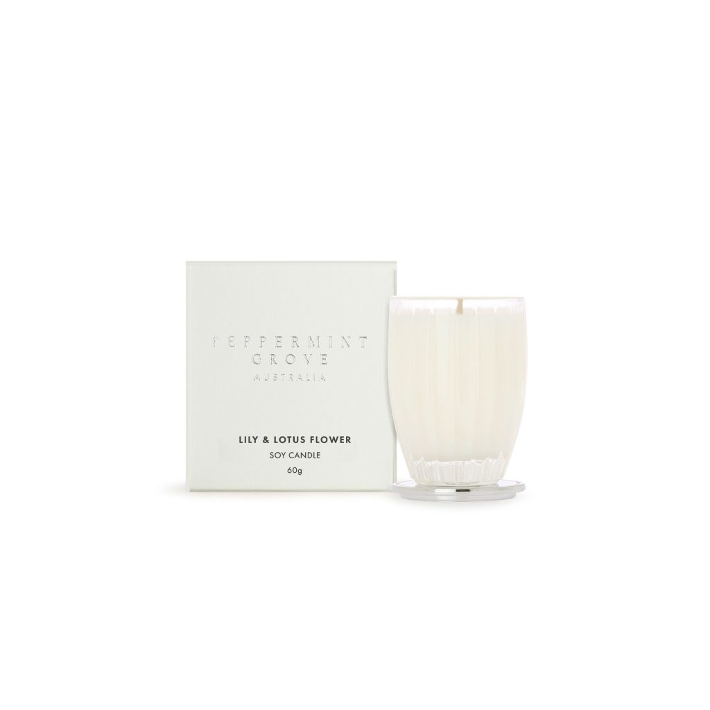 Peppermint Grove Australia Lily & Lotus Flower Soy Candle 60g Alton Garden Centre