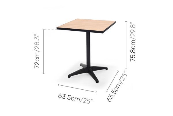 Panama square table 64x64cm 1