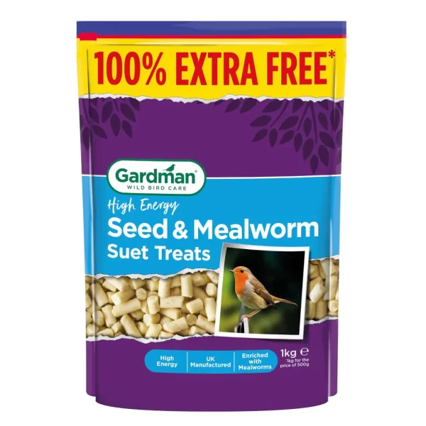 0006 A04199 Seed Mealworm Suet Treats High Energy 500g 100PC XF 3D 1