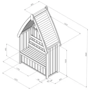 cheltenham arbour line drawing